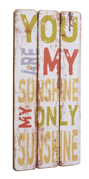 Træ skilt You Are My Sunshine...30x60cm